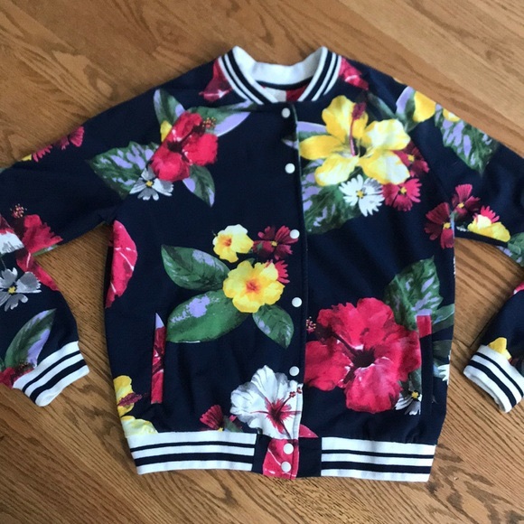 Zara Kids Floral Bomber Jacket - Picture 3 of 3